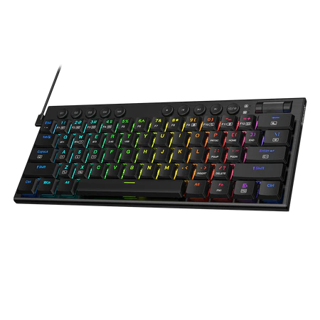 Redragon K632 PRO Noctis 60% RGB Mechanical Keyboard, Bluetooth/2.4Ghz/Wired Tri-Mode Ultra-Thin Low Profile Gaming Keyboard w/No-Lag Connection Redragon K632 PRO Noctis 60% RGB Mechanical Keyboard, Bluetooth/2.4Ghz/Wired Tri-Mode Ultra-Thin Low Profile Gaming Keyboard w/No-Lag Connection