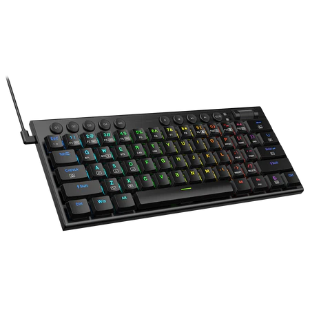 Redragon K632 PRO Noctis 60% RGB Mechanical Keyboard, Bluetooth/2.4Ghz/Wired Tri-Mode Ultra-Thin Low Profile Gaming Keyboard w/No-Lag Connection Redragon K632 PRO Noctis 60% RGB Mechanical Keyboard, Bluetooth/2.4Ghz/Wired Tri-Mode Ultra-Thin Low Profile Gaming Keyboard w/No-Lag Connection