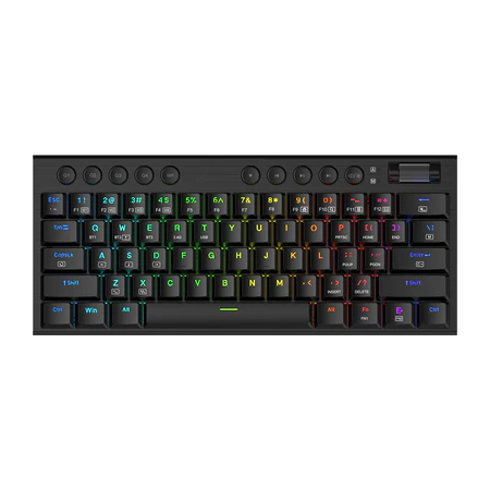 Redragon K632 PRO Noctis 60% RGB Mechanical Keyboard, Bluetooth/2.4Ghz/Wired Tri-Mode Ultra-Thin Low Profile Gaming Keyboard w/No-Lag Connection