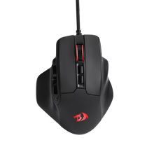 Redragon M806 Bullseye Gaming Mouse, 7 Programmable Buttons Wired RGB Gamer Mouse w/Ergonomic Natural Grip Build, Software Supports DIY Keybinds & Backlit
