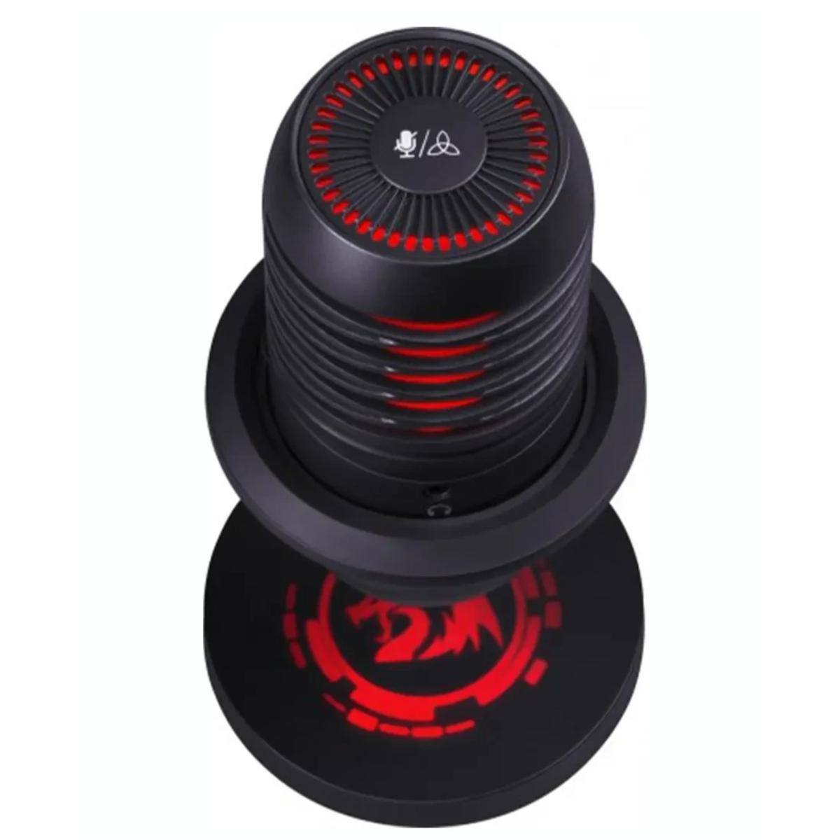 Redragon Nebula GM211 Gaming Stream USB Microphone, Cardioid Polar Pattern, Adjustable Tripod & Shock Mount, 192kHz/24-Bit, RGB Lighting, Volume Control & Mute Button, Black Redragon Nebula GM211 Gaming Stream USB Microphone, Cardioid Polar Pattern, Adjustable Tripod & Shock Mount, 192kHz/24-Bit, RGB Lighting, Volume Control & Mute Button, Black