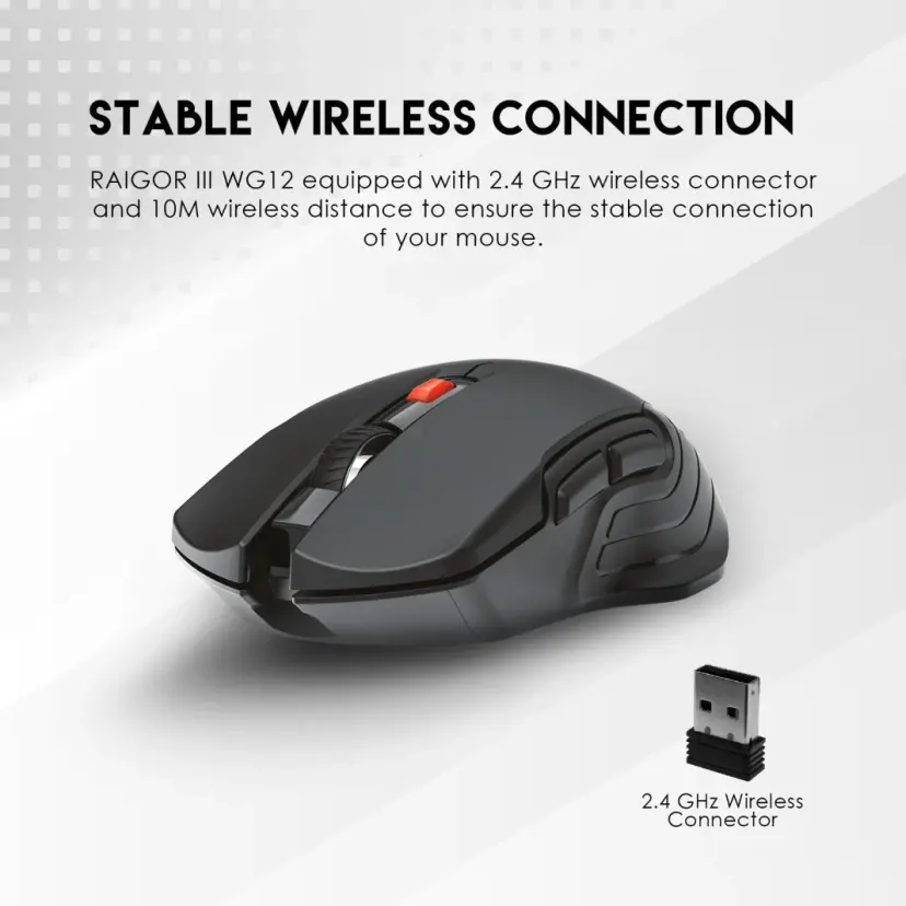 Fantech Raigor III WG12 Gaming Mouse With 2.4GHz Wireless Connection