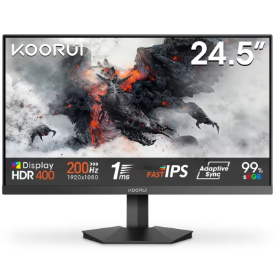 KOORUI G2511P 25″ Gaming Monitor,200Hz, Fast IPS, Full-HD 1080P