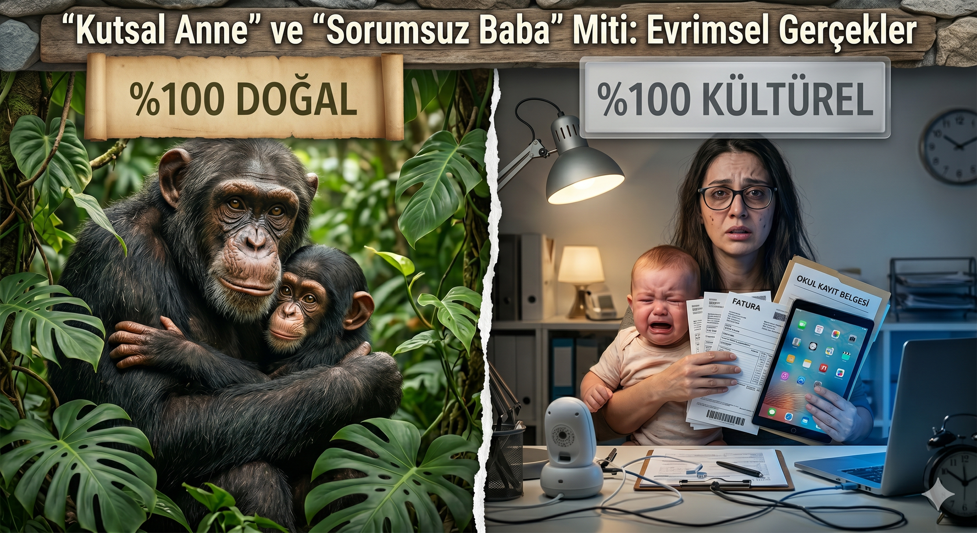 "Kutsal Anne" ve "Sorumsuz Baba" Miti: Evrimsel Gerçekler