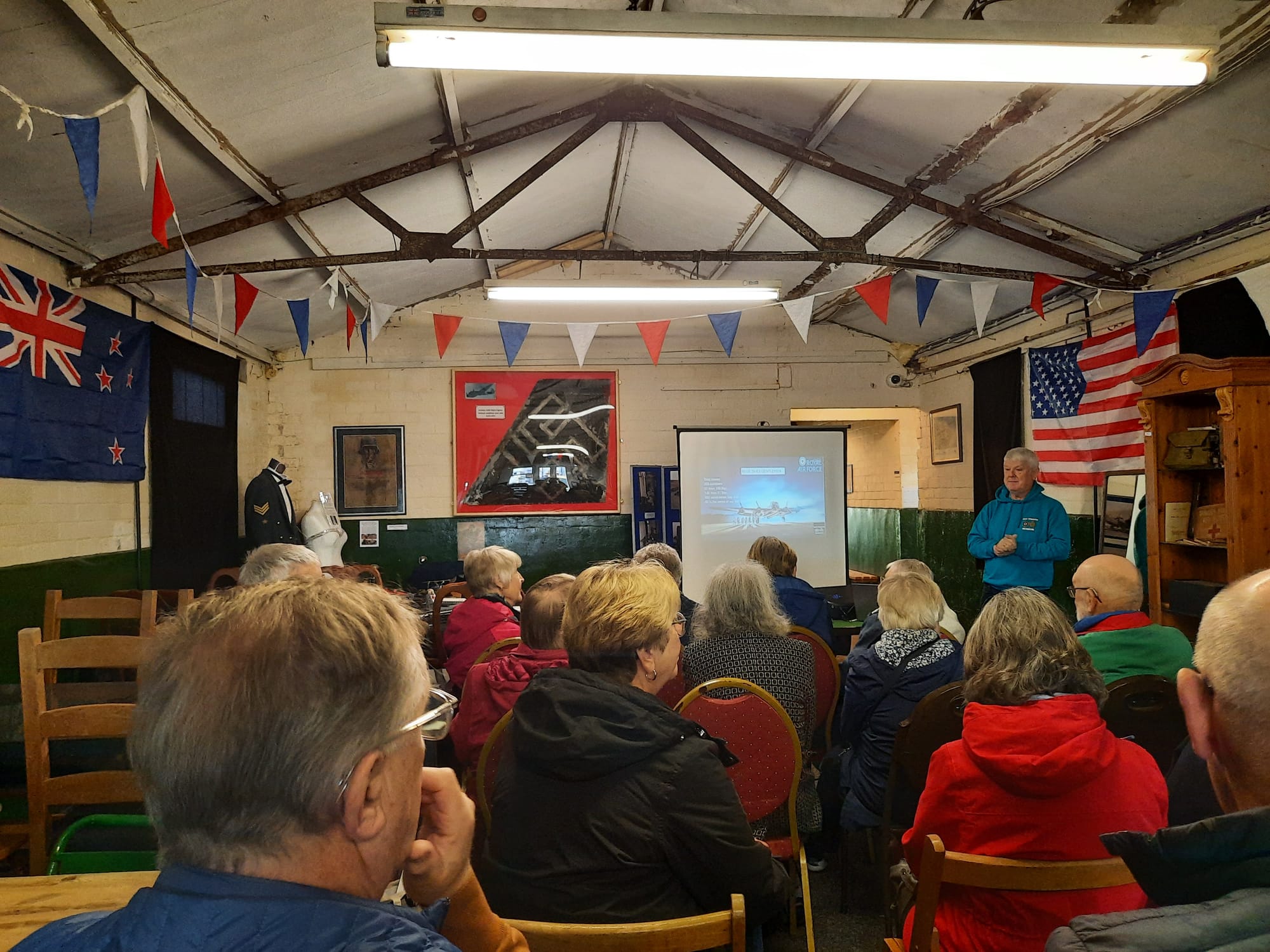 An opening talk telling us about the history of the airfield