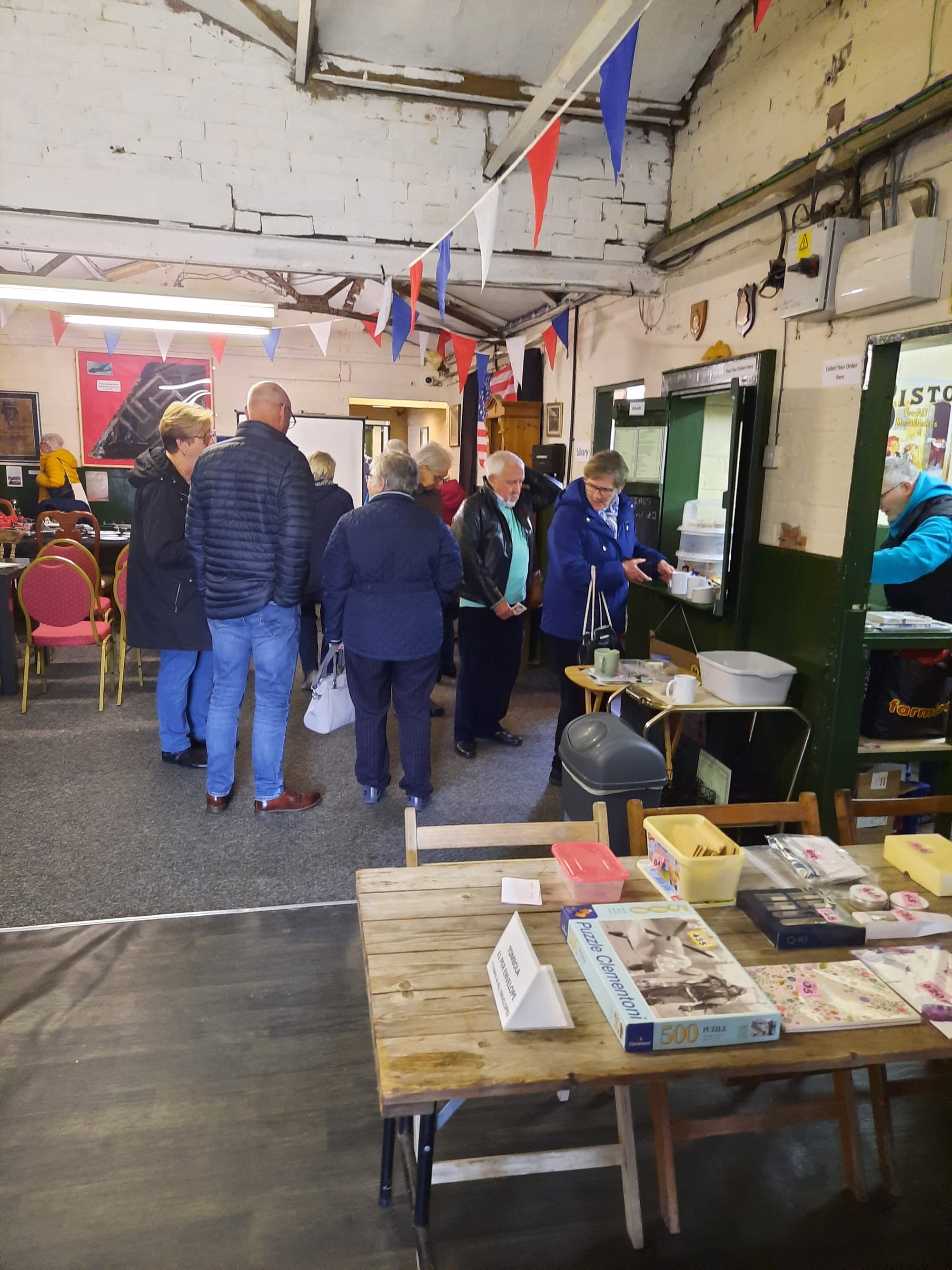Refreshment time at the NAAFI