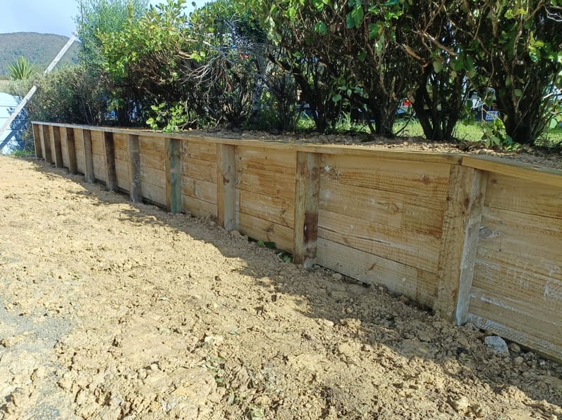 Timber Retaining Wall