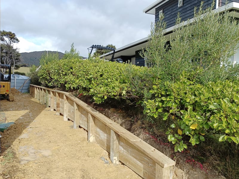 Timber Retaining Wall