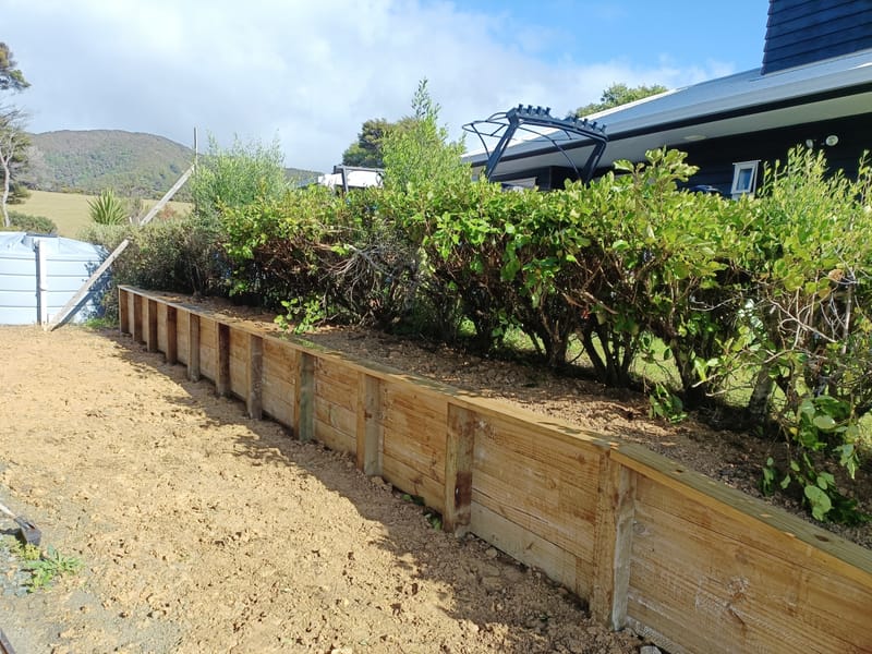 Timber Retaining Wall
