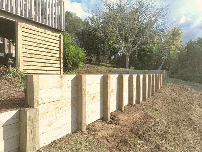 Replacement Timber Retaining Wall