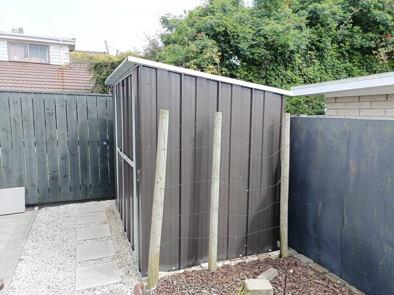 2.3 x 1.55 Double Door Garden Shed With Timber Floor
