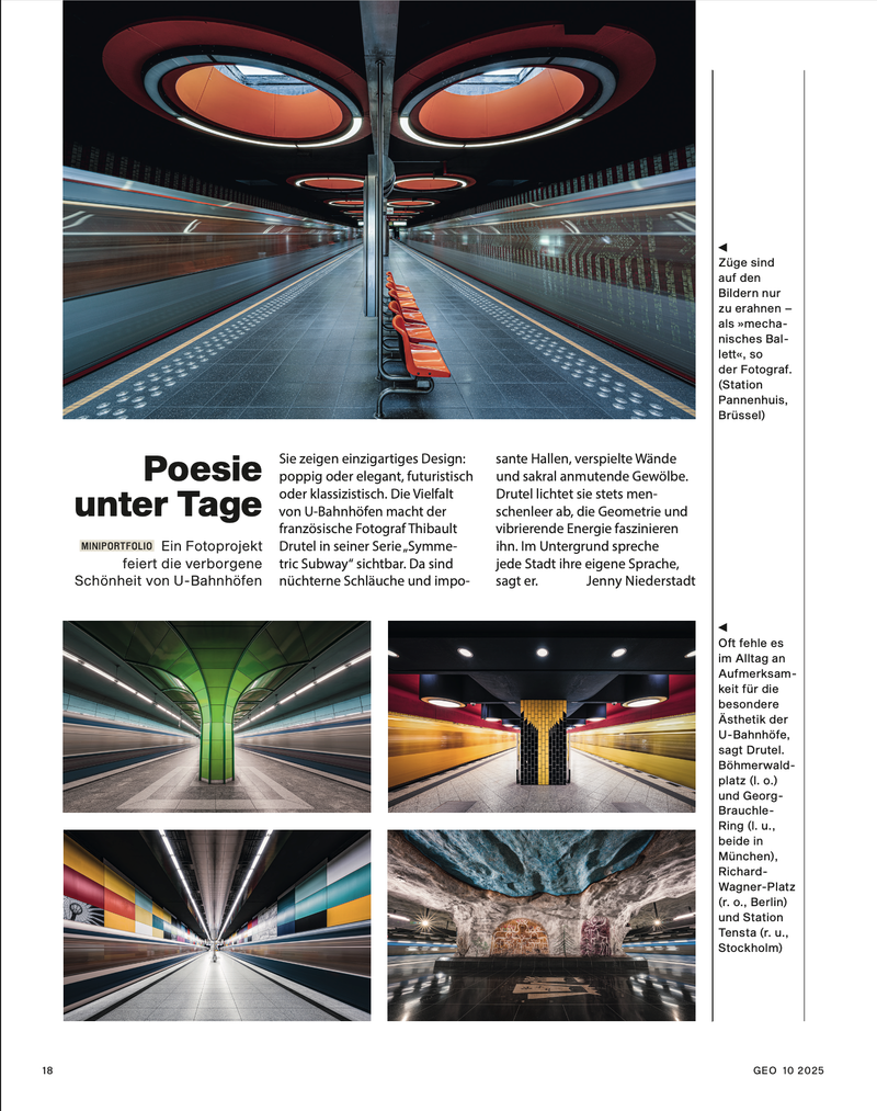 Parution dans le GEO allemand