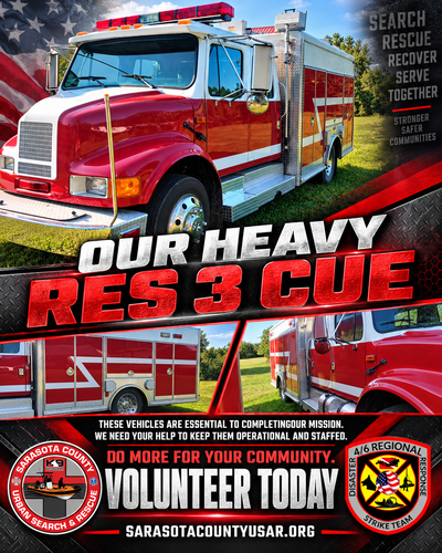 HEAVY RES 3 CUE IN SERVICE