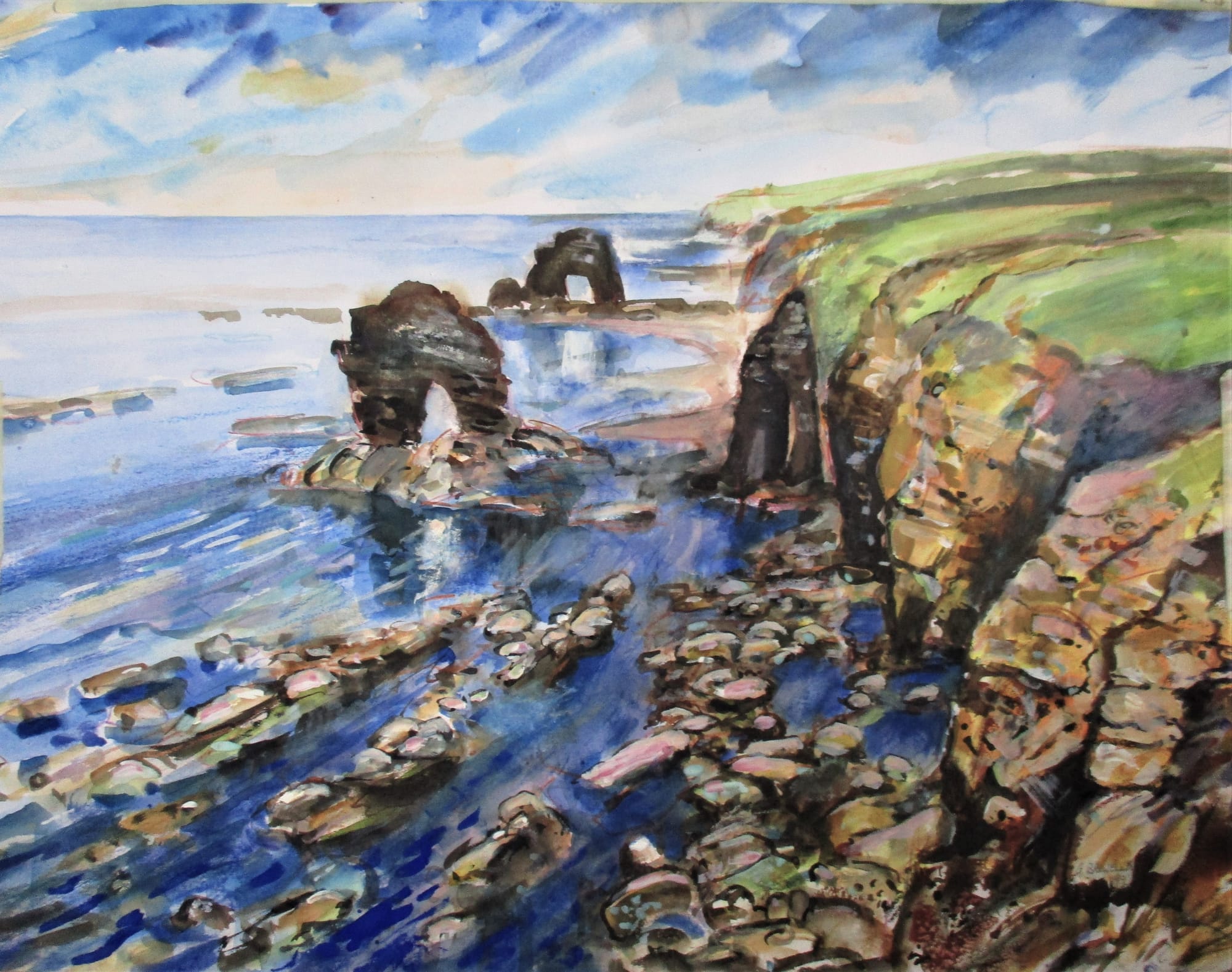 Coastal stacks near Souter Point, Tyne and Wear