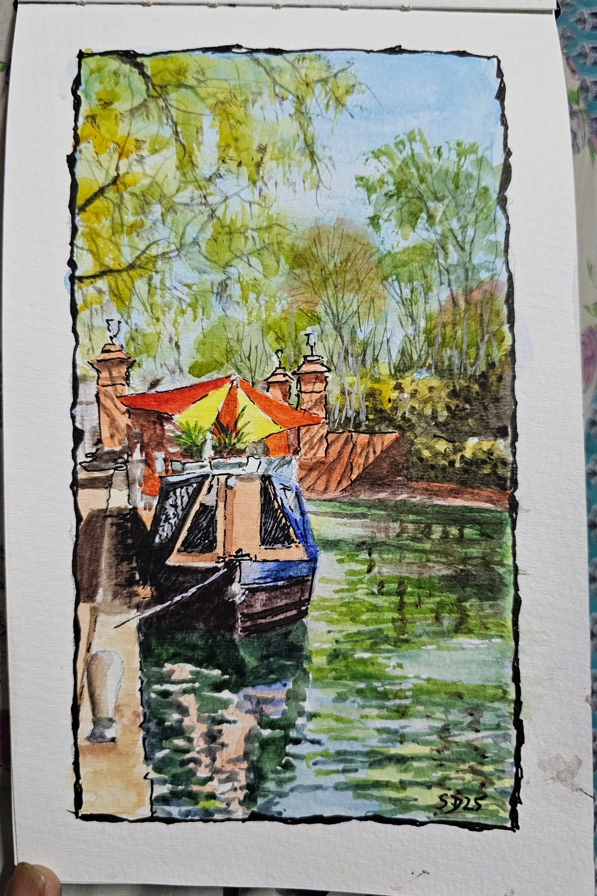 North London canal boat