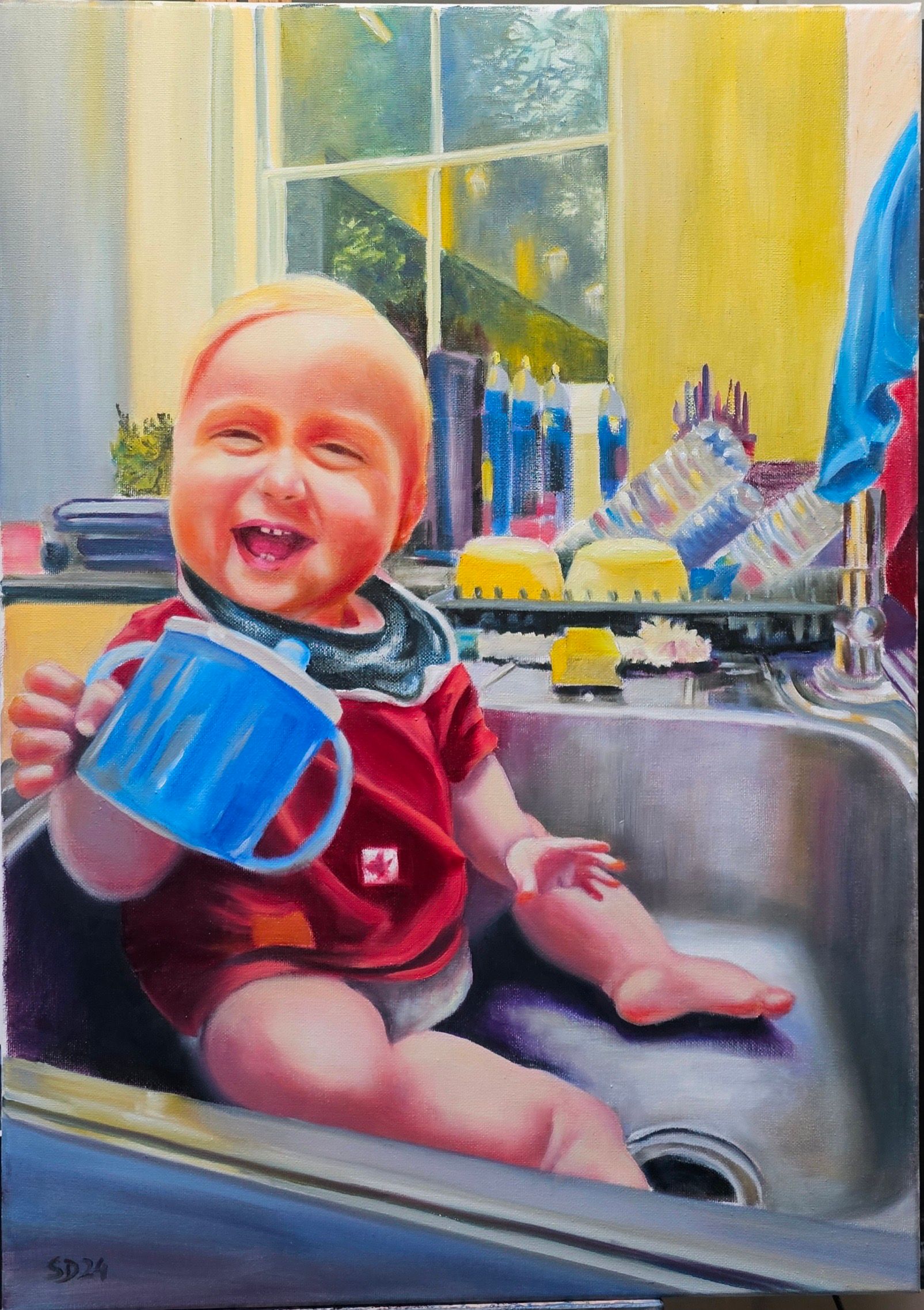 Triumph! Commissioned painting SOLD