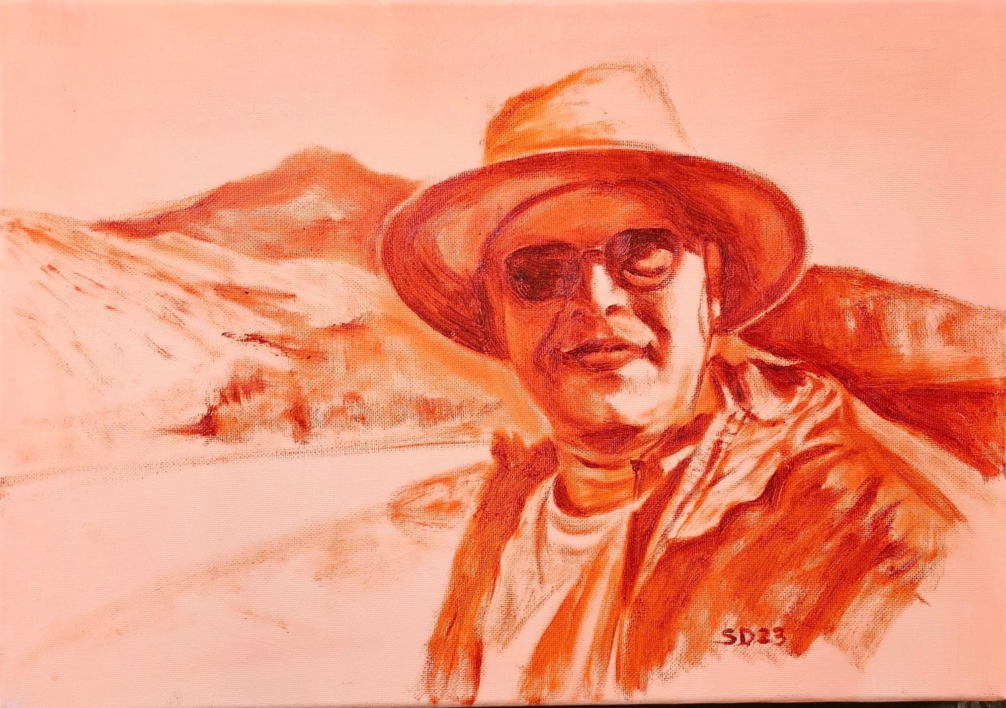 Monochrome self portrait