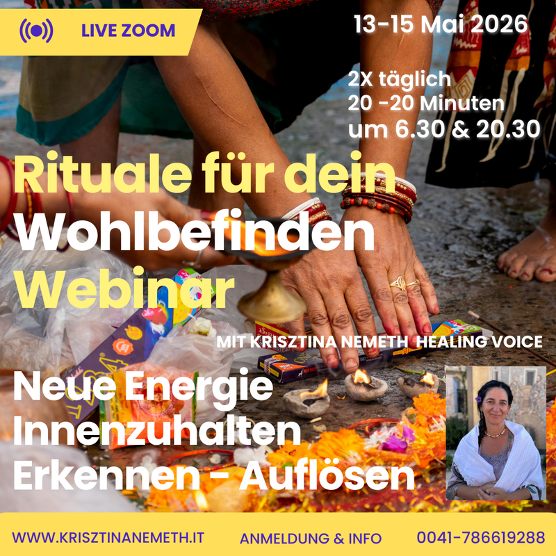 🇩🇪 Rituale für dein Wohlbefinden WEBINAR