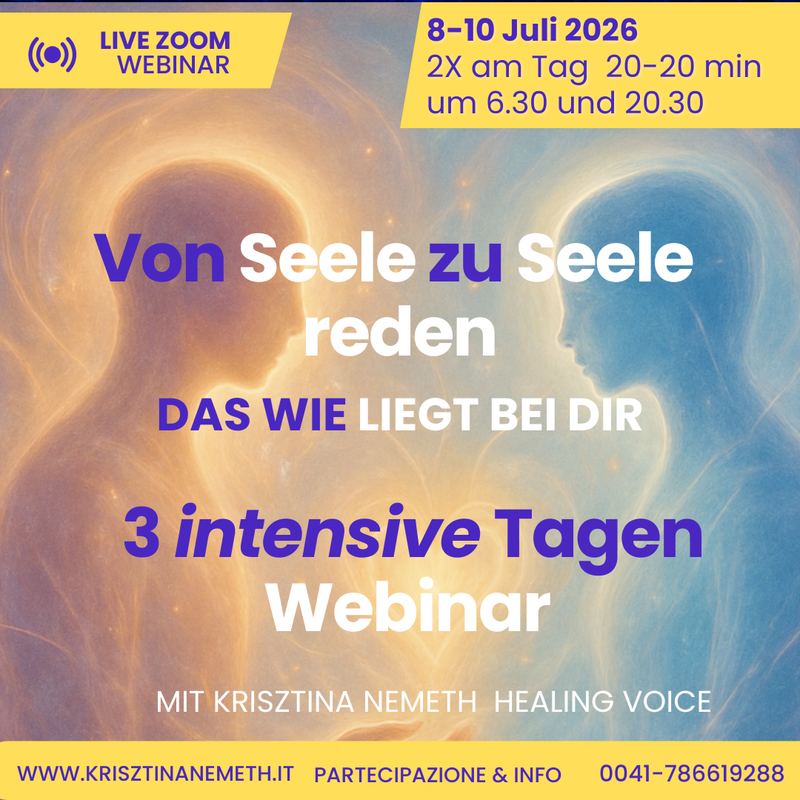 🇩🇪 Webinar Von Seele zu Seele sprechen