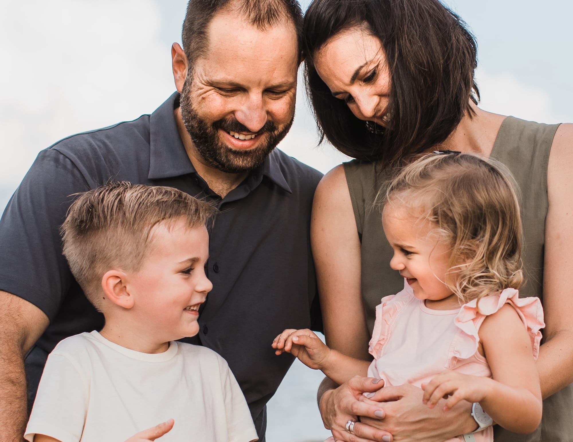 This collection is that deep dive, it gives you the freedom to explore and spend unhurried time together. We sit down, unpack and stay a while. It's all white capturing the bond your family has.