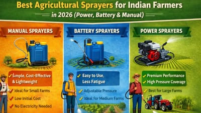 Best Agricultural Sprayers for Indian Farmers in 2026 (Power, Battery & Manual)