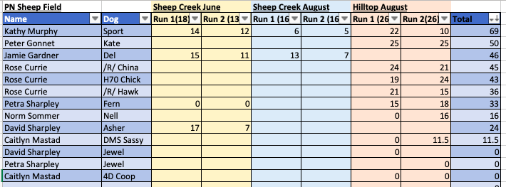 Pro-Novice Sheep Field