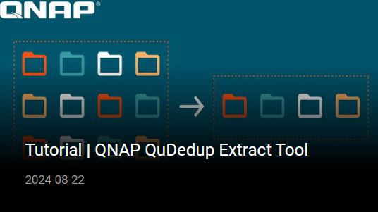 QNAP QuDedup Extract Tool