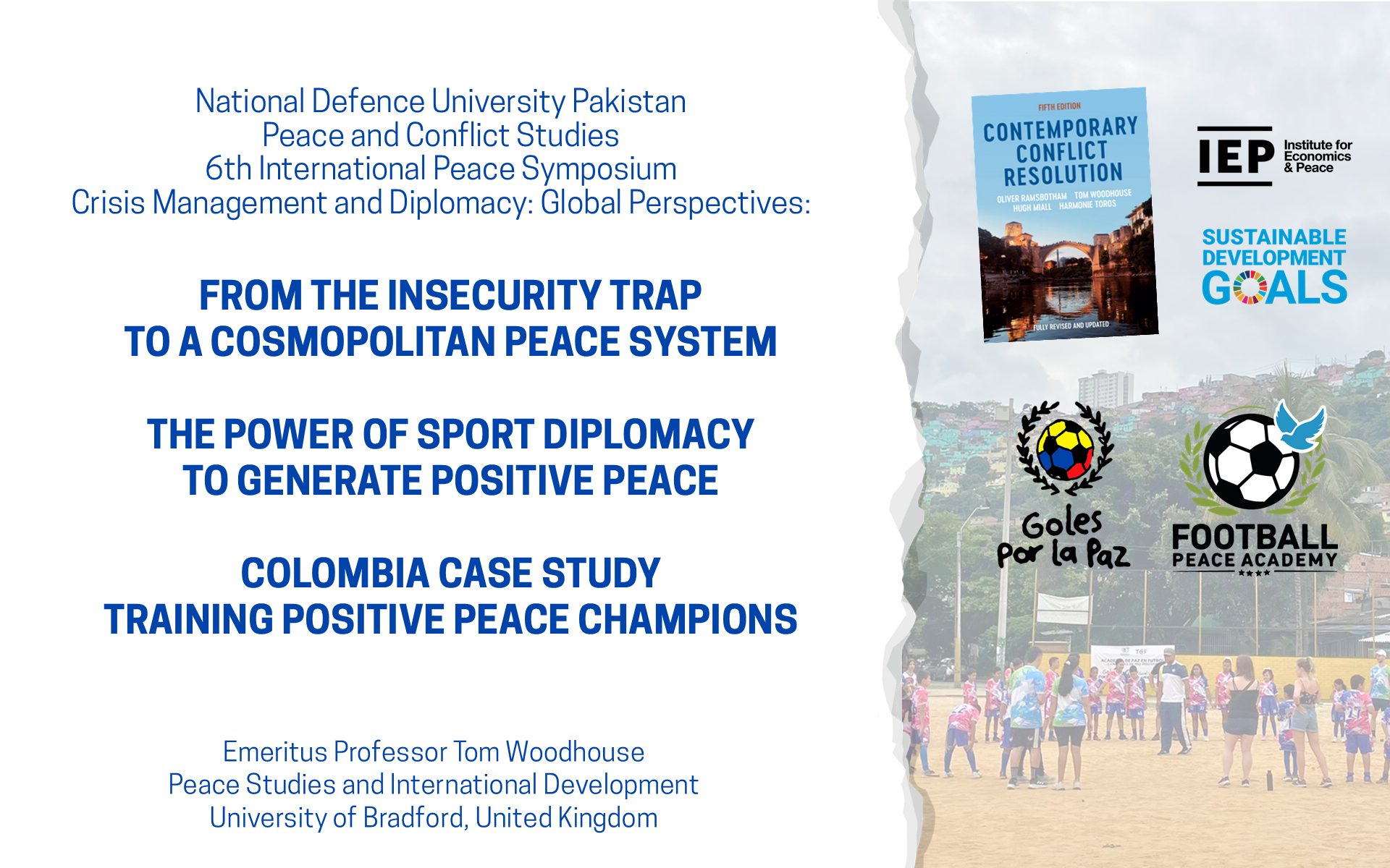 Presentation at the National Defence University in Pakistan