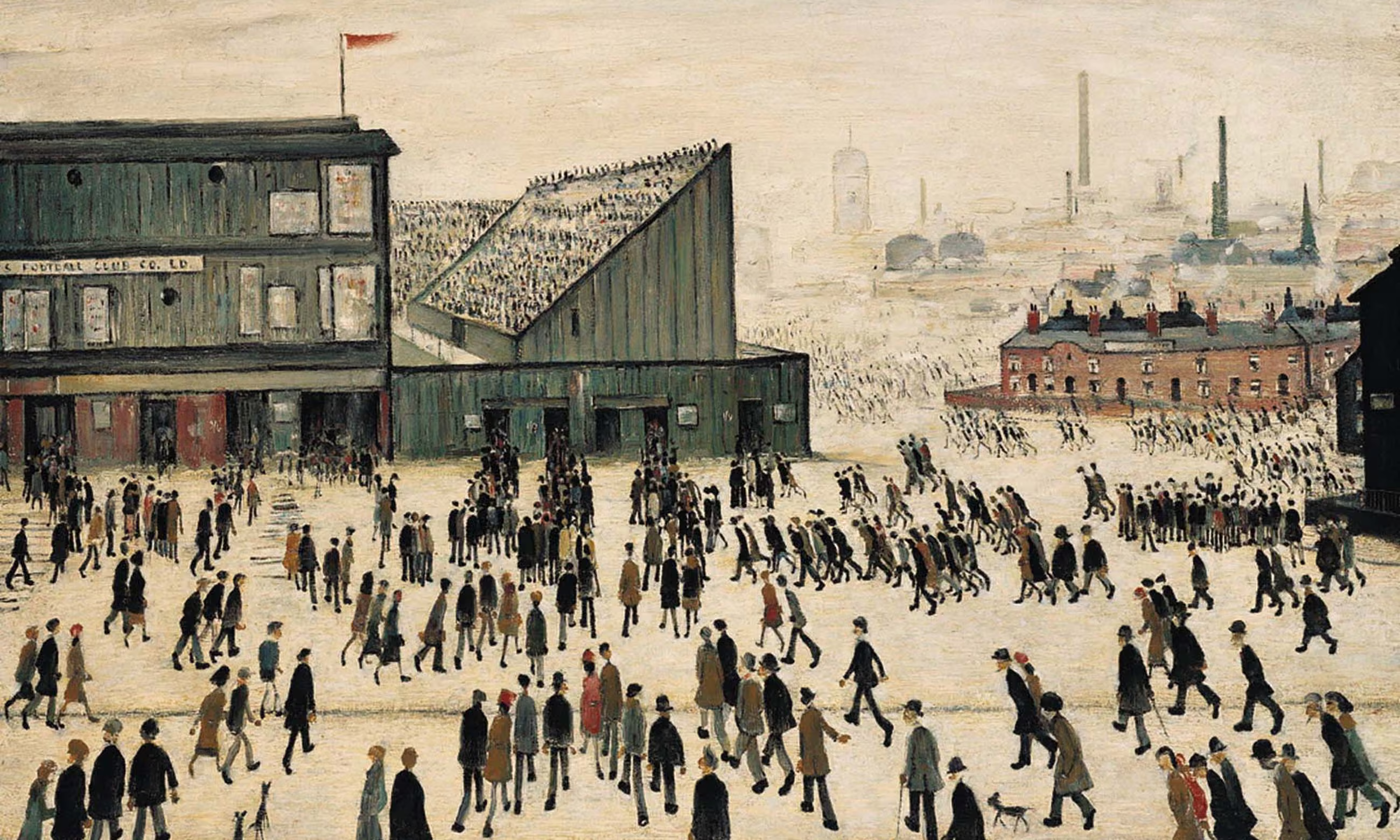 LS Lowry Going to the Match – Burnden Park Burnley 1953