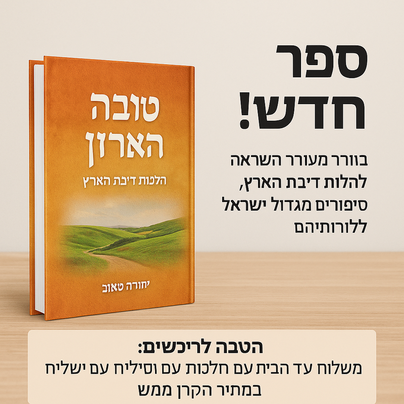 ספר חדש הלכות דיבת הארץ