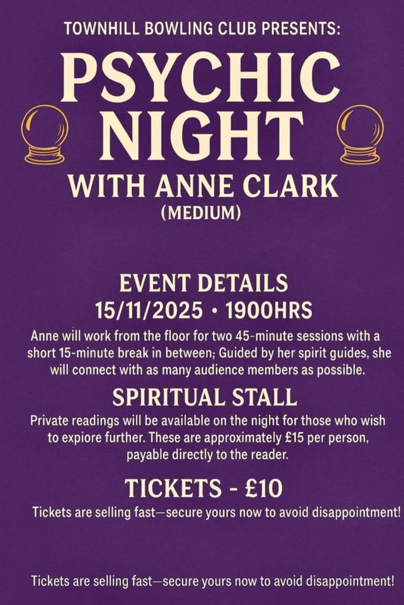 Psychic Night in Dunfermline