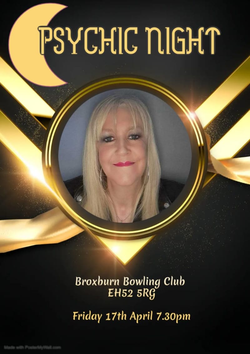 Psychic Night in Broxburn Bowling Club