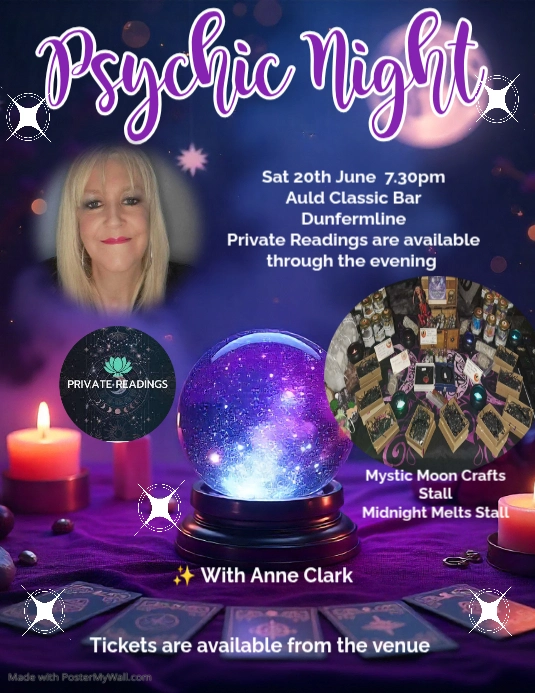 Psychic Night in the Auld Classic Bar Dunfermline