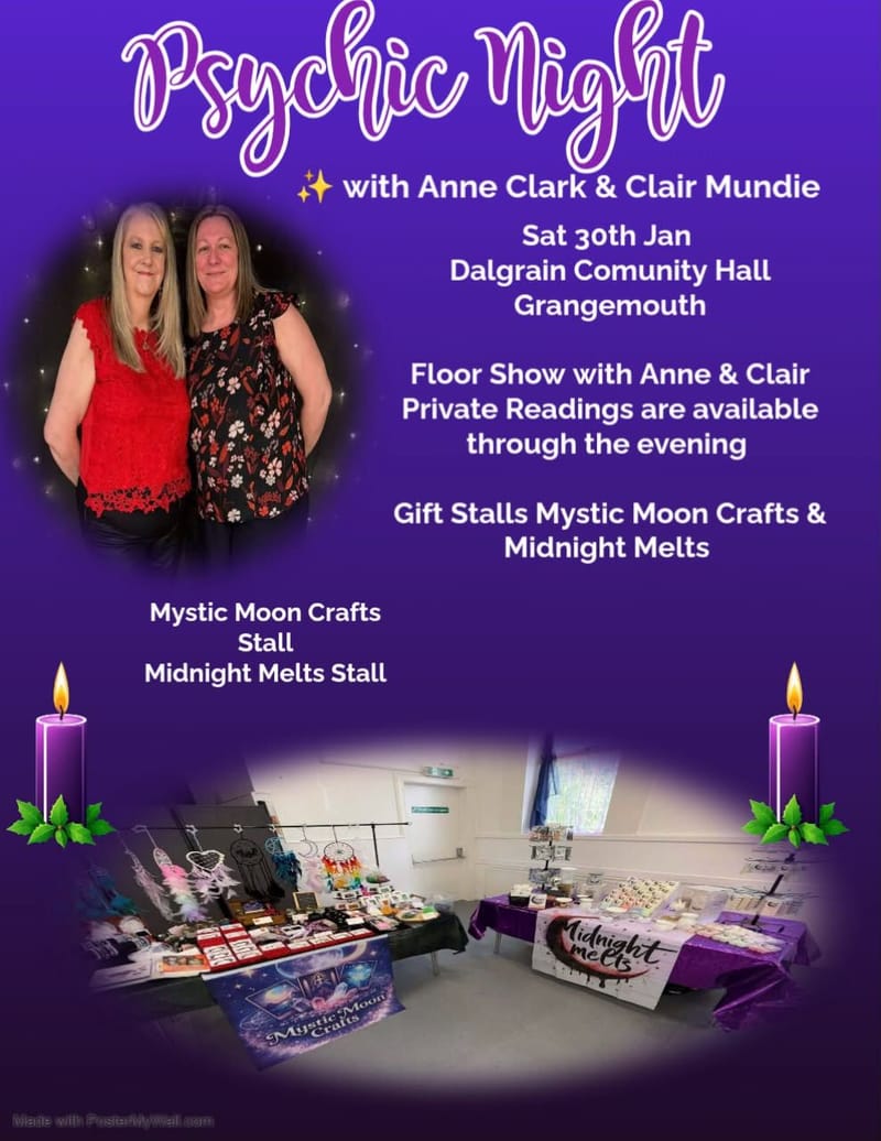 Psychic Night in the Dalgrain Hall Grangemouth