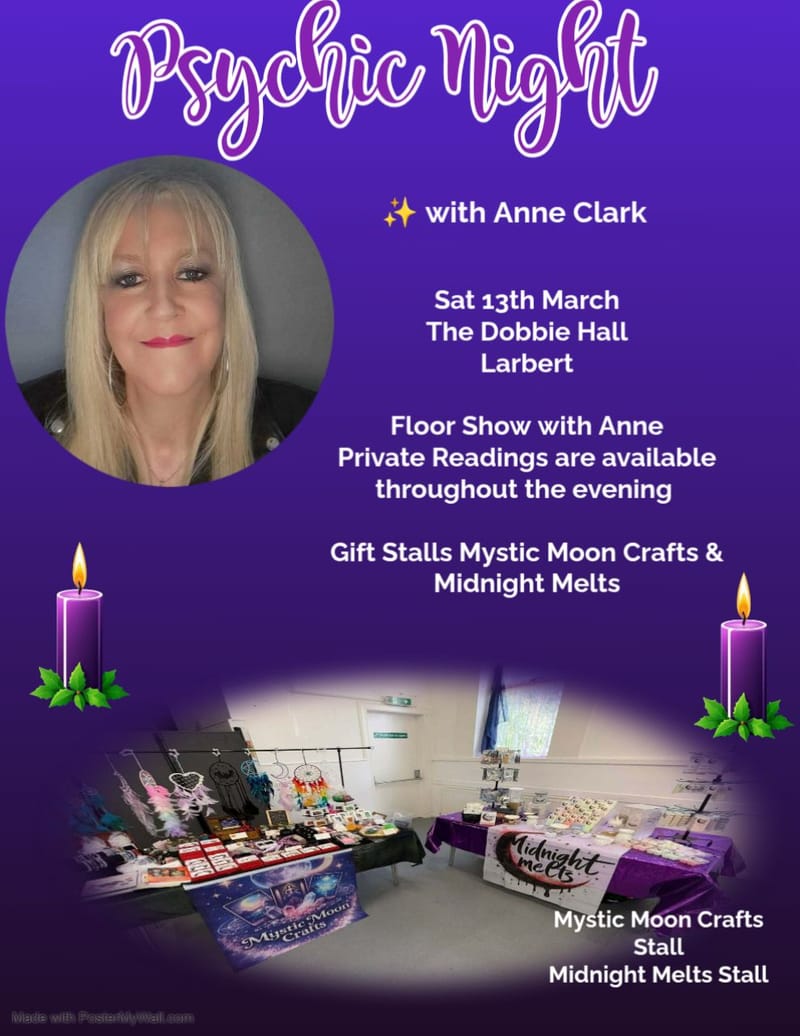 Psychic Night in the Dobbie Hall Larbert