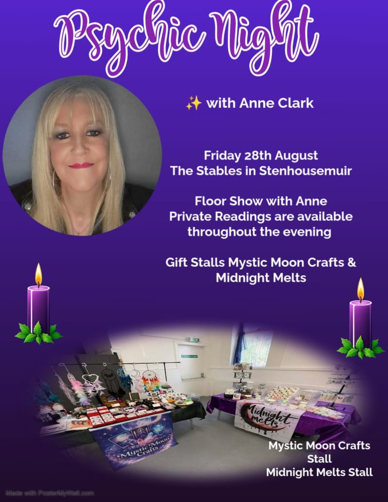 Psychic Night in the Stables in Stenhousemuir
