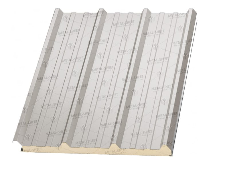 PUR  80 mm vastag tetőpanel
