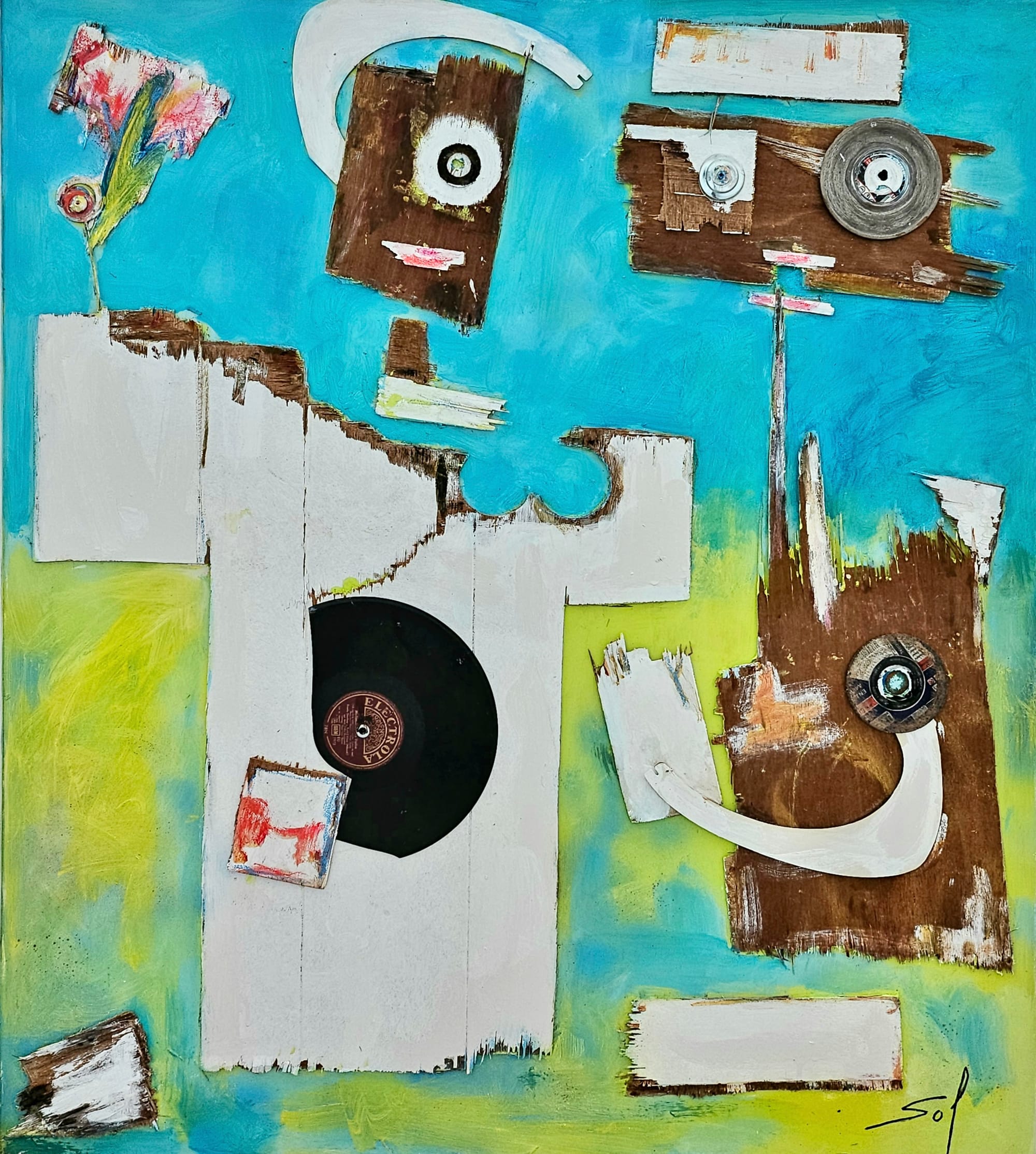 C'est pour moi le bouquet de fleurs? - 105x105 - 2024.