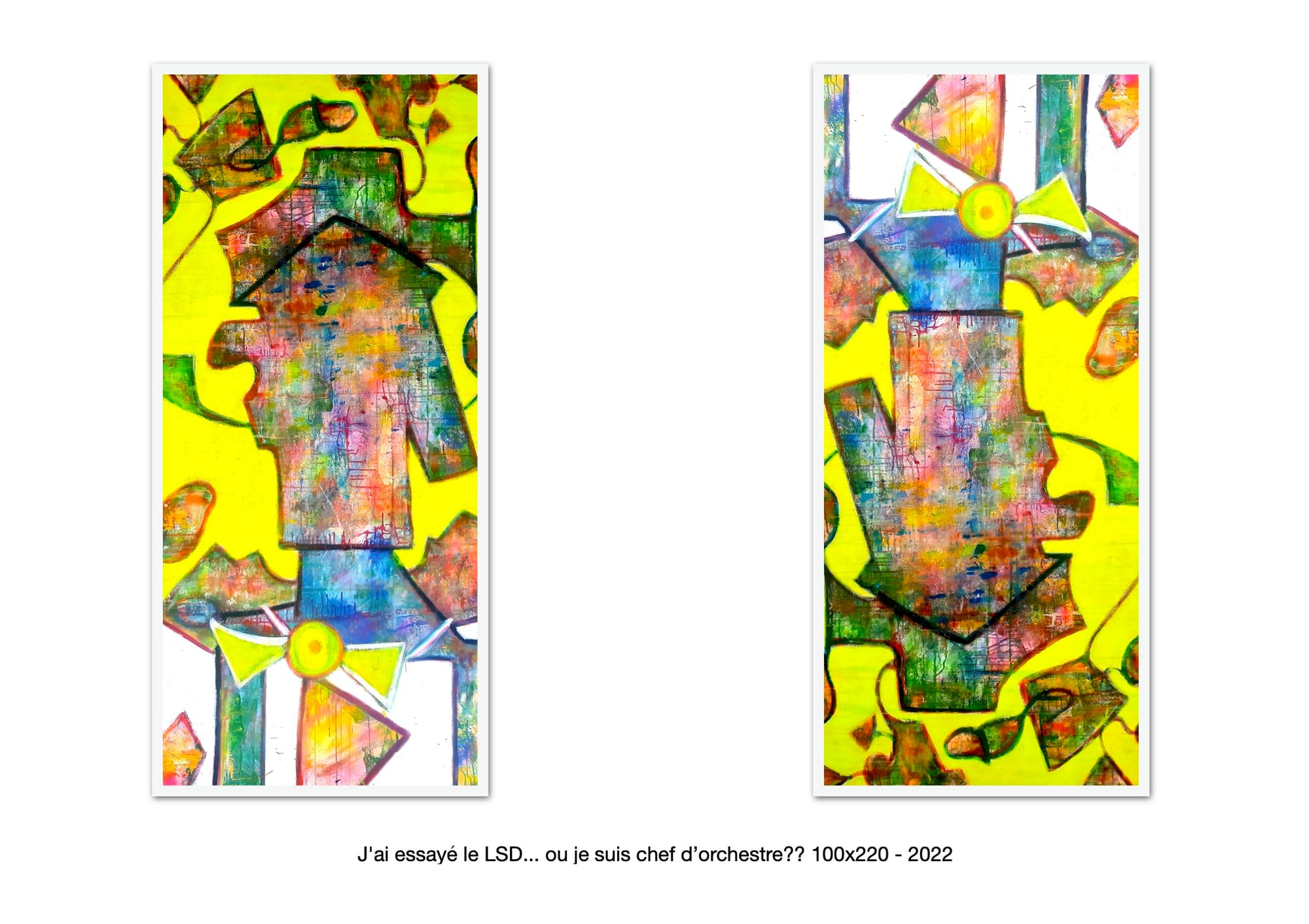 J'ai essayé le LSD... ou je suis chef d'orchestre?? - 100x220 - 2022