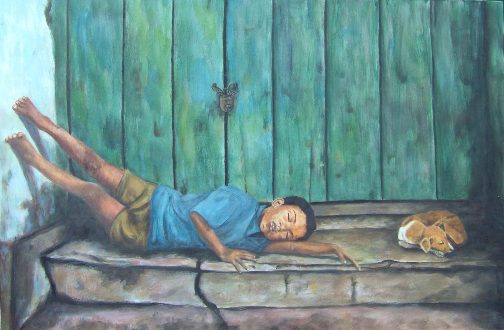 Scène de rue à Abu Dhabi - 80x120 - 2009