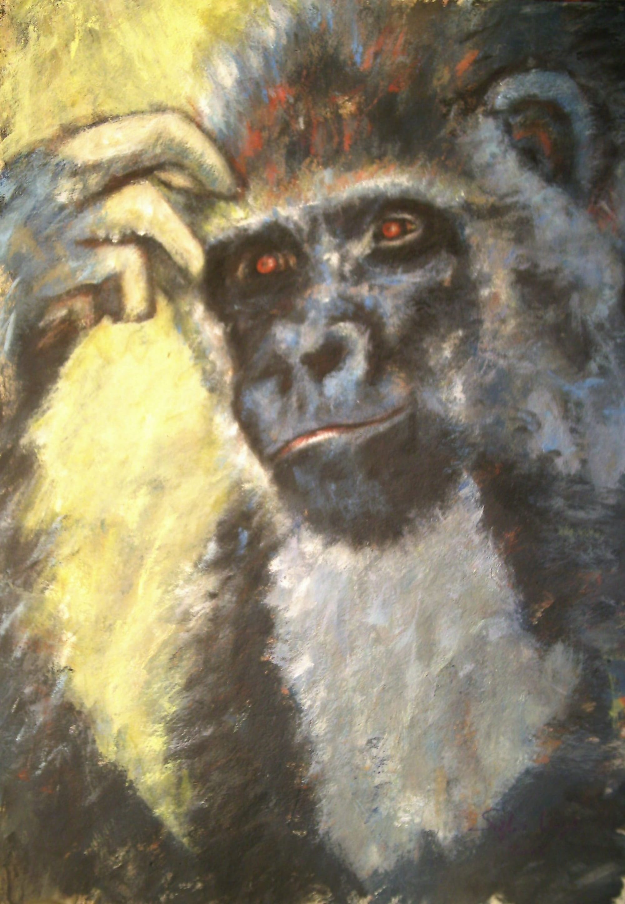 Gorille intello - 60x80 - Auf Pappkarton - 2015