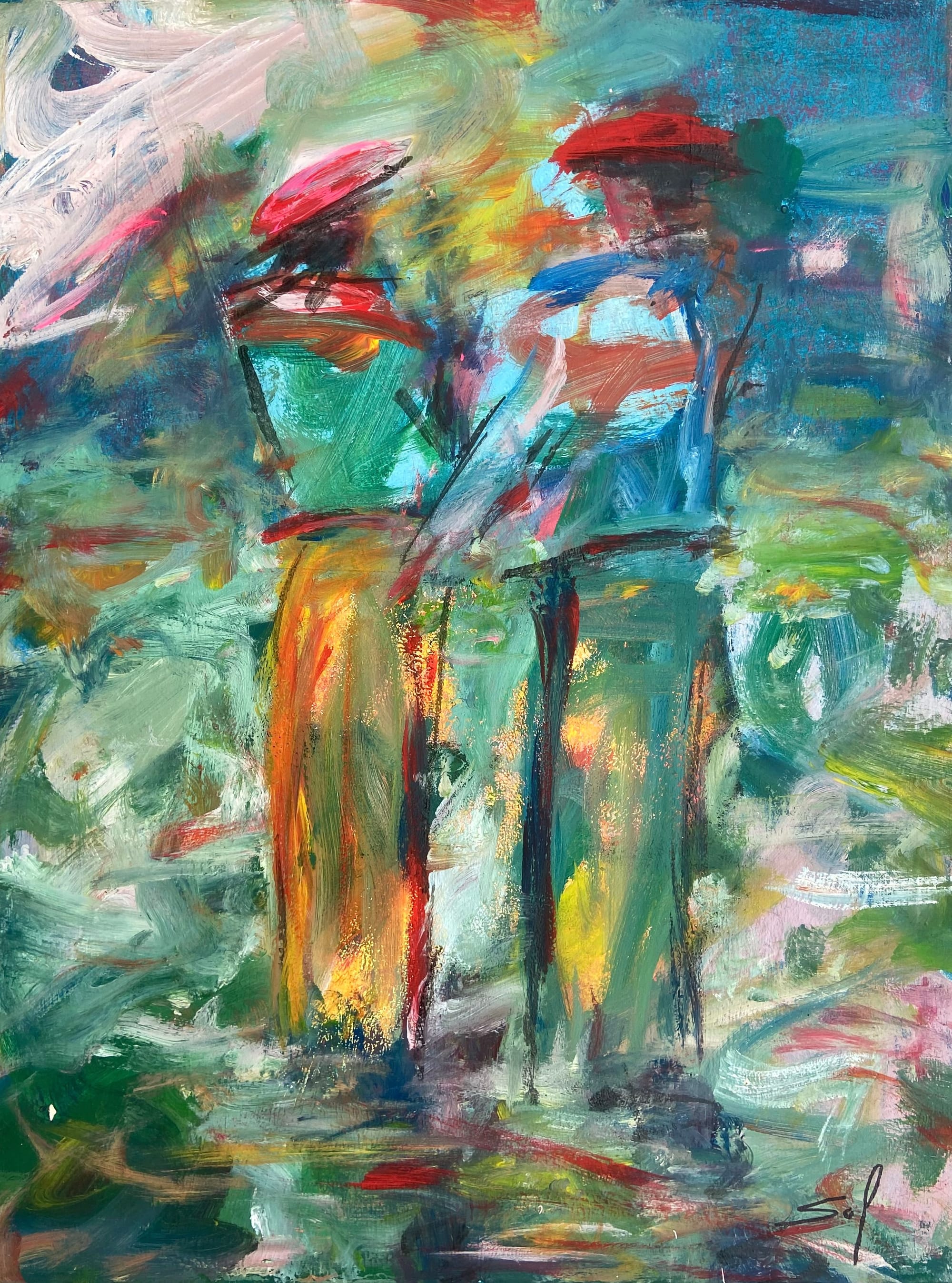 L'entretien - 60x80 - 2021
