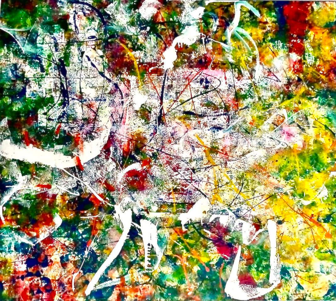 Explosion colorée tourbillonante - 160x180 - 2021