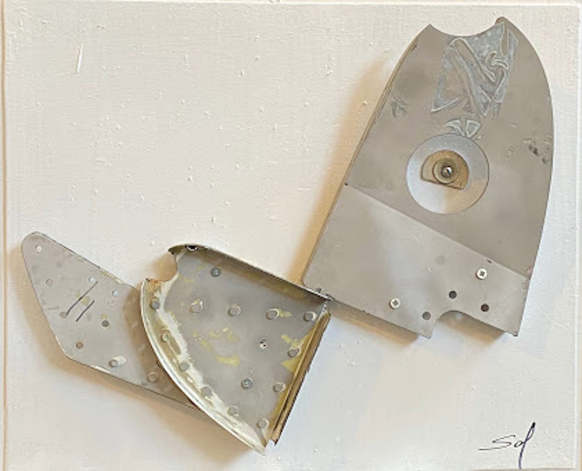 Oiseau métallisé - 40x30 -2019