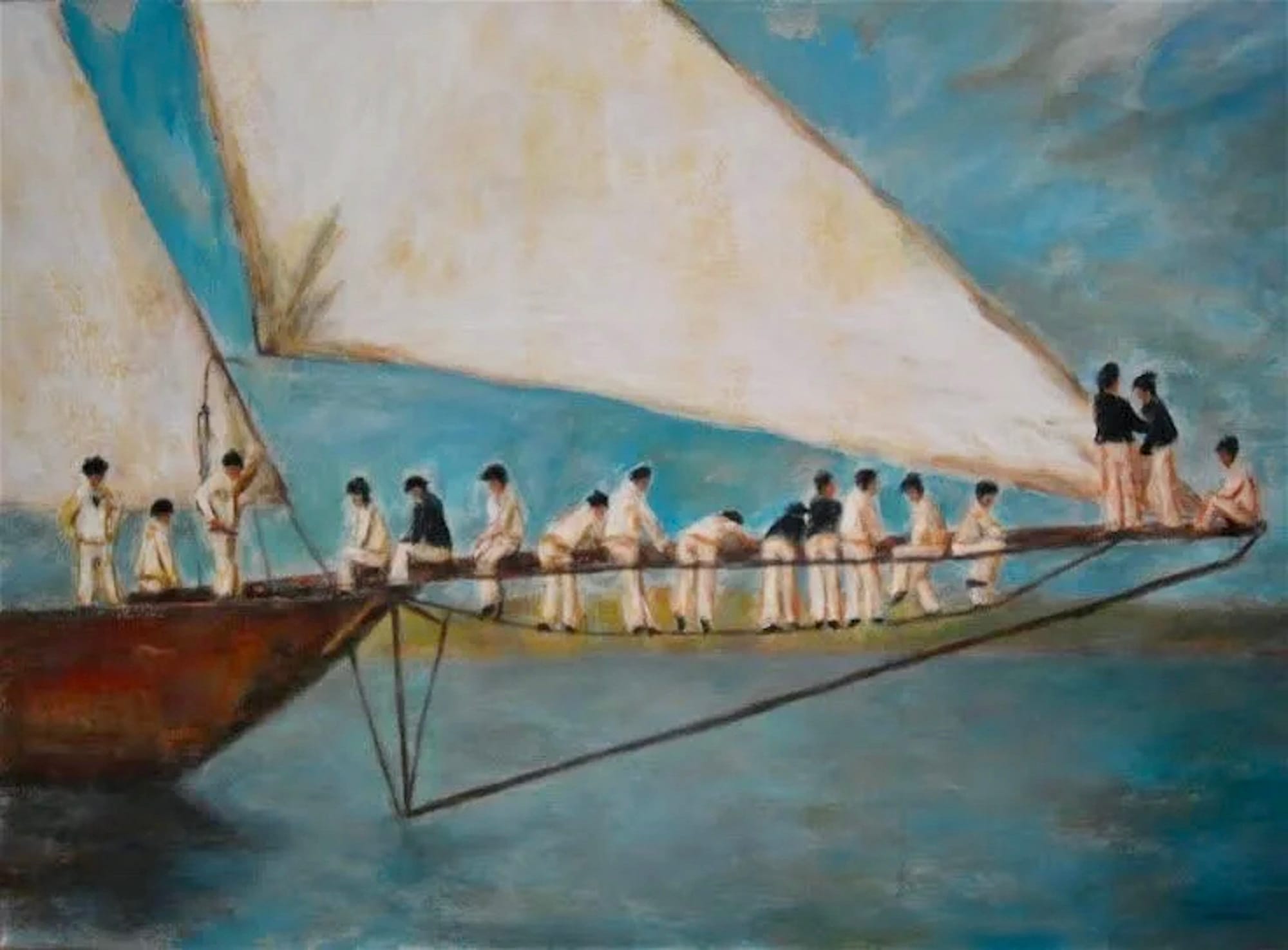 Du monde sur le bout-dehors - 100x120 - 2014