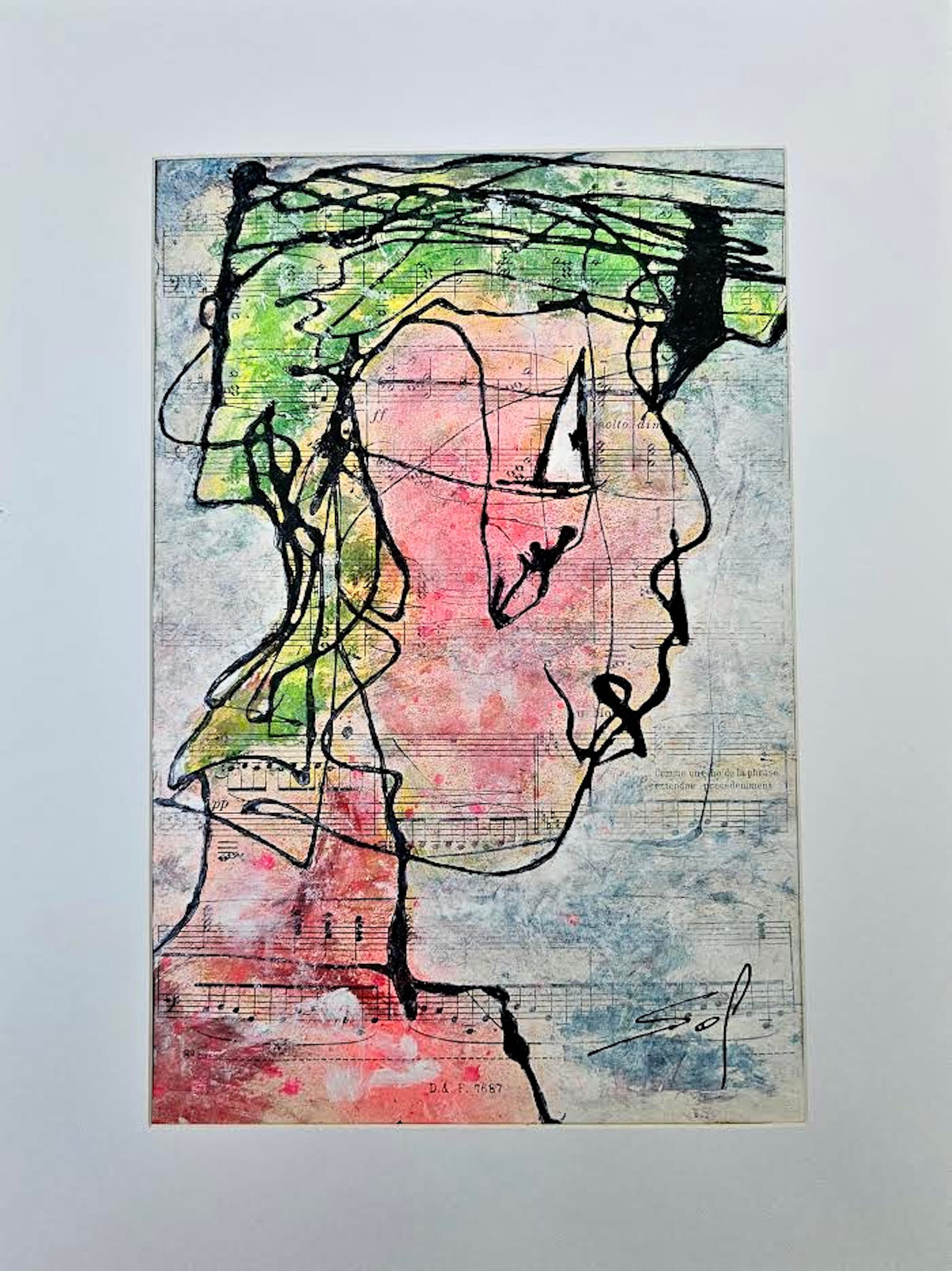 Visage en contrechant - 20x30 / 30x40 - 2026