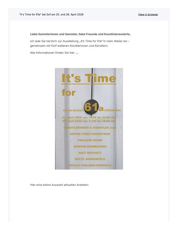 COMING SOON! It's Time for 61A