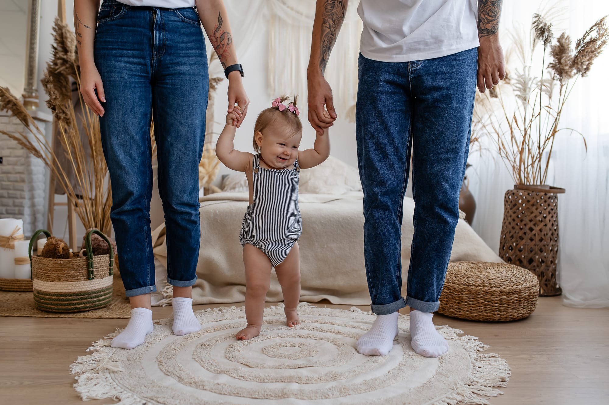 šeimos fotografija Studijoje