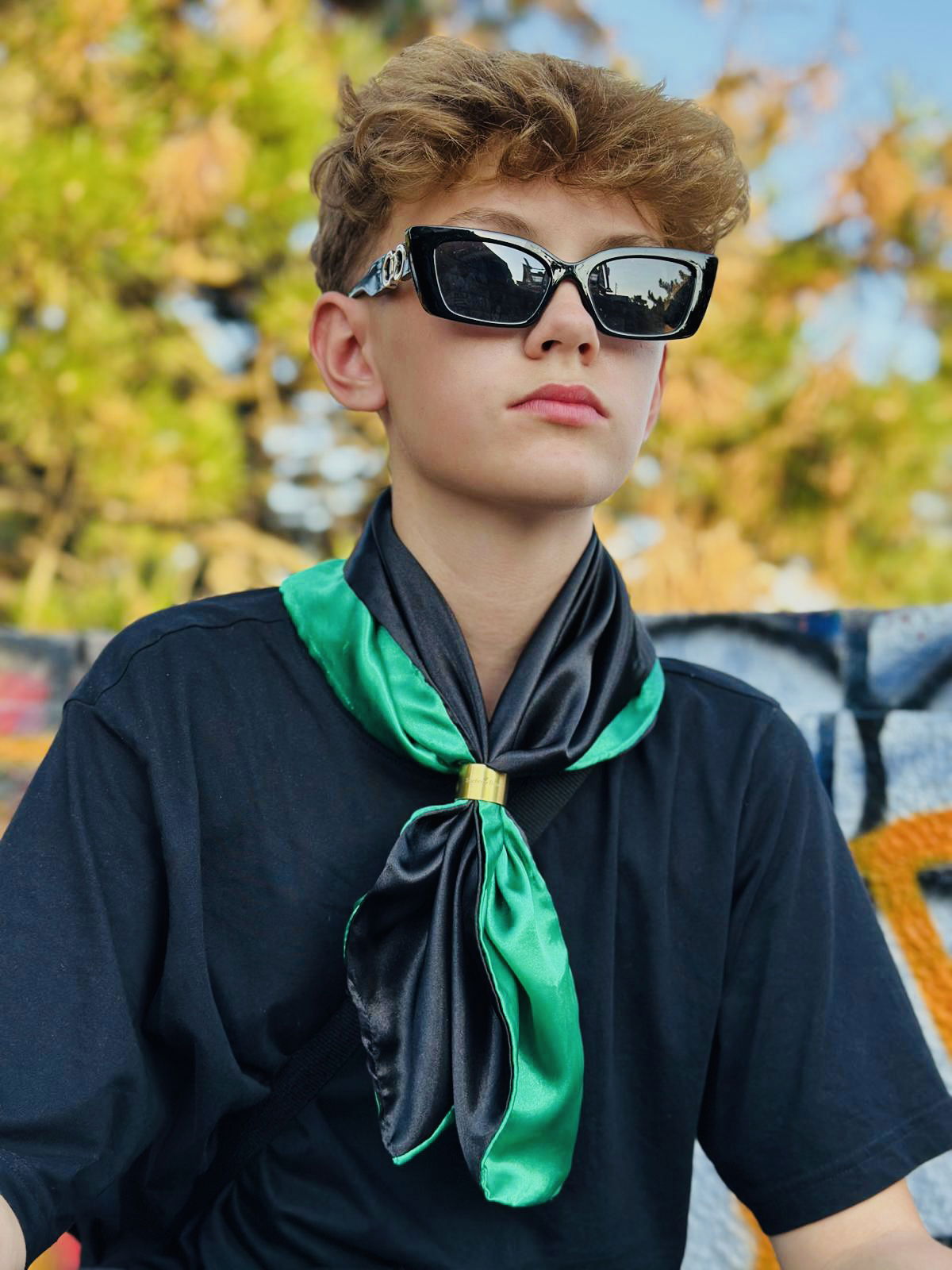 Elegante: černo-zelený