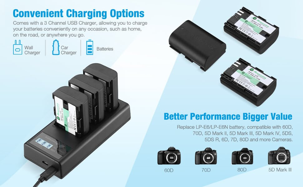 canon lp e6 battery